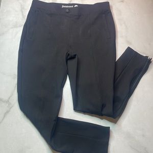 Betabrand Skinny Leg Ankle Zip Ponte Pant